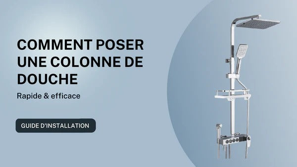 comment poser une colonne de douche encastrable