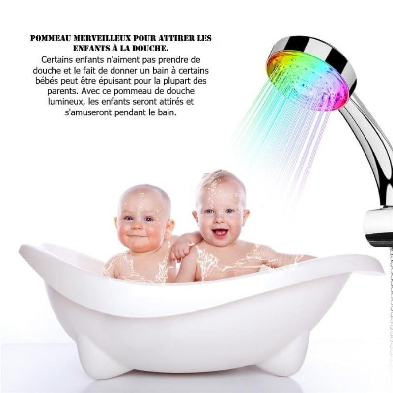 Pommeau de Douche Led Arc en Ciel