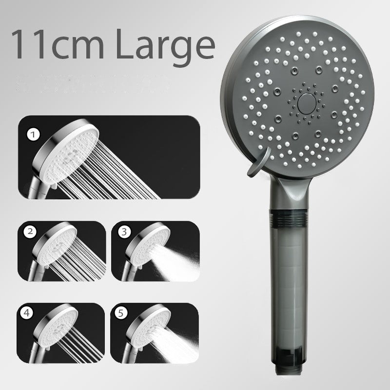 Pommeau de Douche Filtrant 5 modes Gris