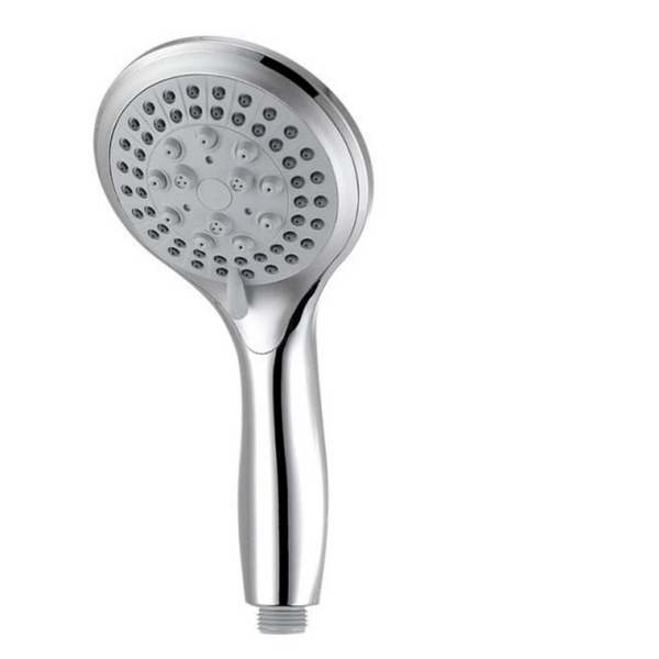 Pommeau de Douche Anti Calcaire 5 Jets Argent