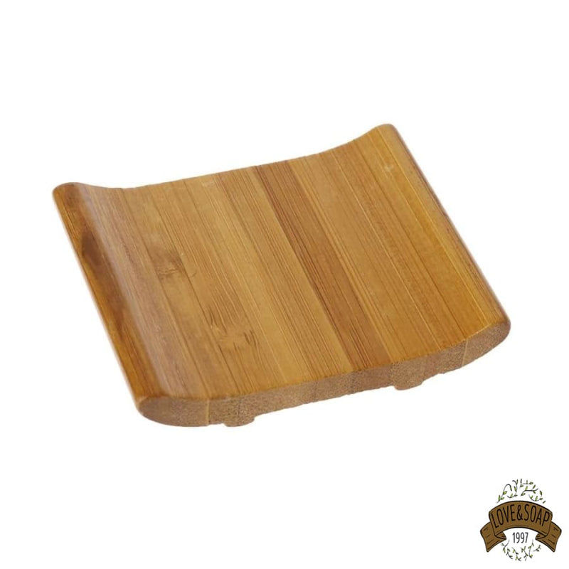 Porte savon bambou soucoupe arrondie