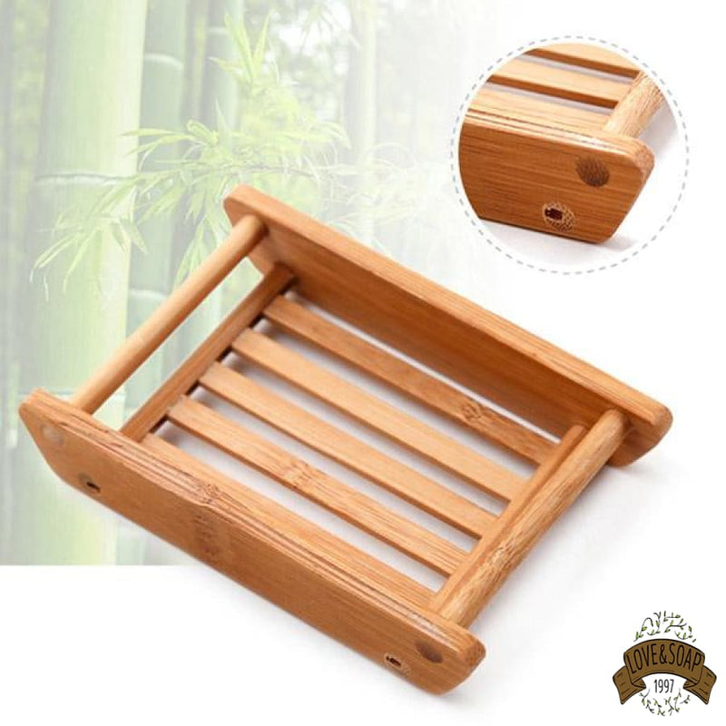 Porte savon bois bambou naturel - ouvert