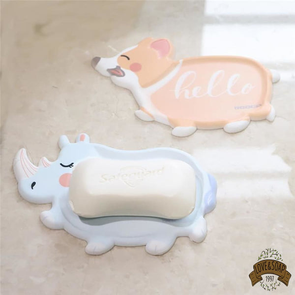 Porte savon douche animaux mignons