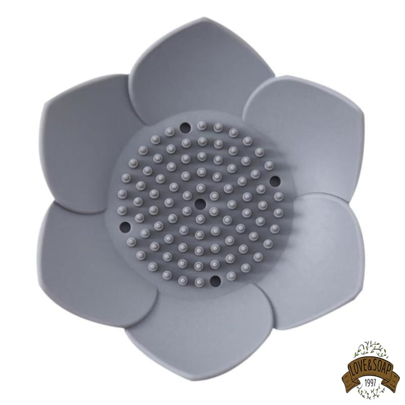 Porte savon douche design fleur