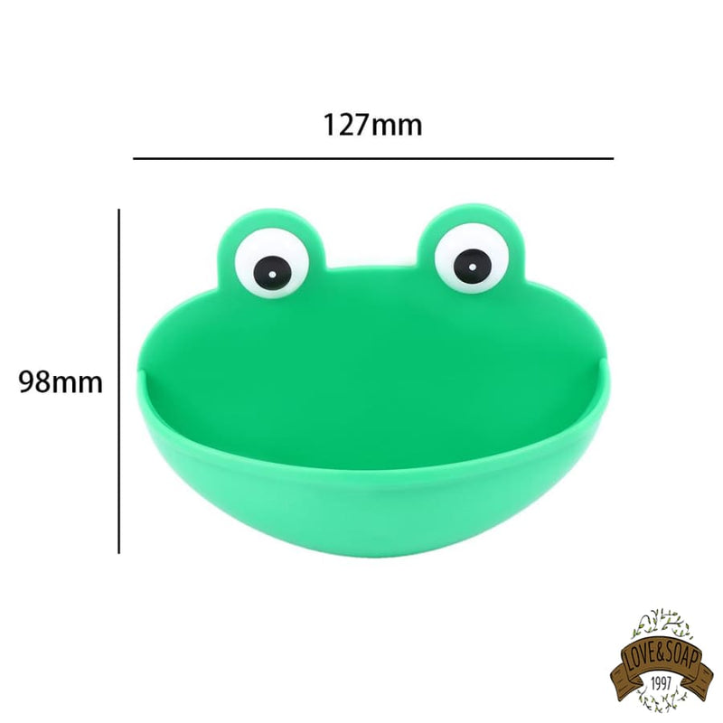 Porte savon mural grenouille ventouse