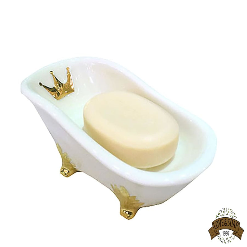 Porte savon original baignoire couronne