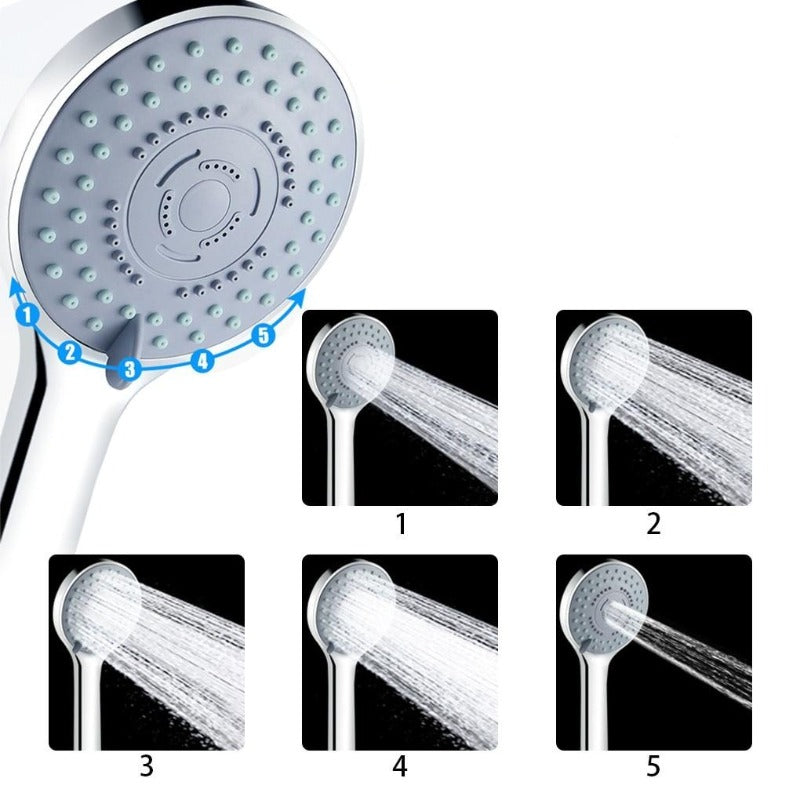 Pommeau de Douche Ecologique 5 Jets SPA