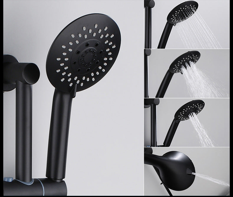 Pommeau de Douche Design Noir Pluie