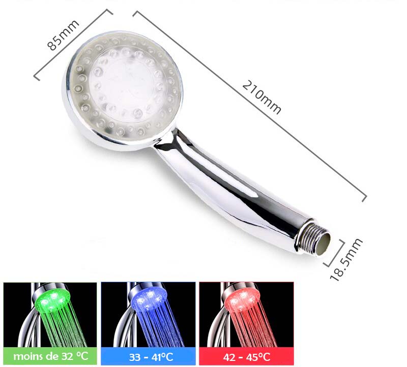 Pommeau de Douche Led Contrôle Température