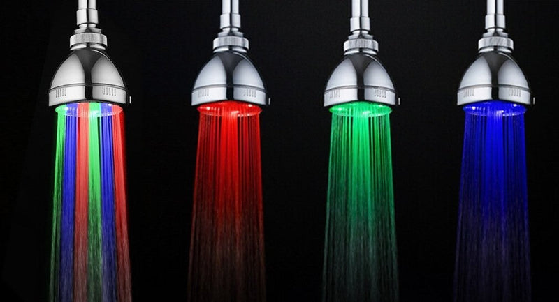 Pommeau de Douche Led 7 Couleurs Rond