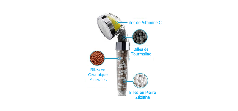 Pommeau de Douche Filtrant Vitamine C