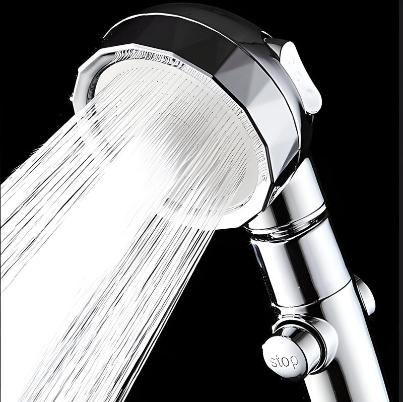 Pommeau de Douche Haute Pression Argent