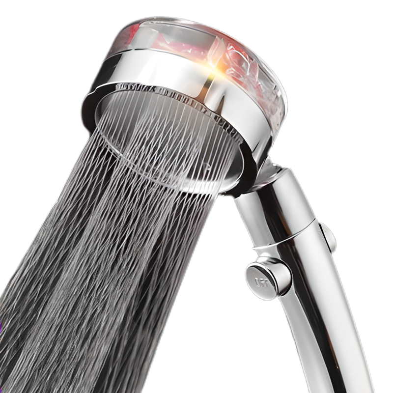 Pommeau de Douche Filtrant Argent